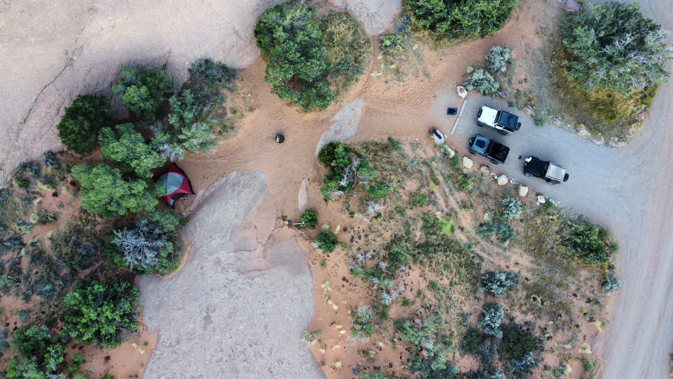 Overland camp in the Utah backcountry